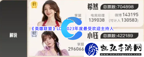 英雄联盟LOL2023年度最受欢迎主持人介绍